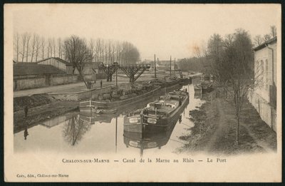 Marne-Rhine Canal at Chalons-sur-Saone by French Photographer